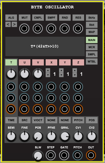 Voltage Modular Byte Oscillator