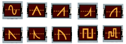 Harmonia LFO waveshapes