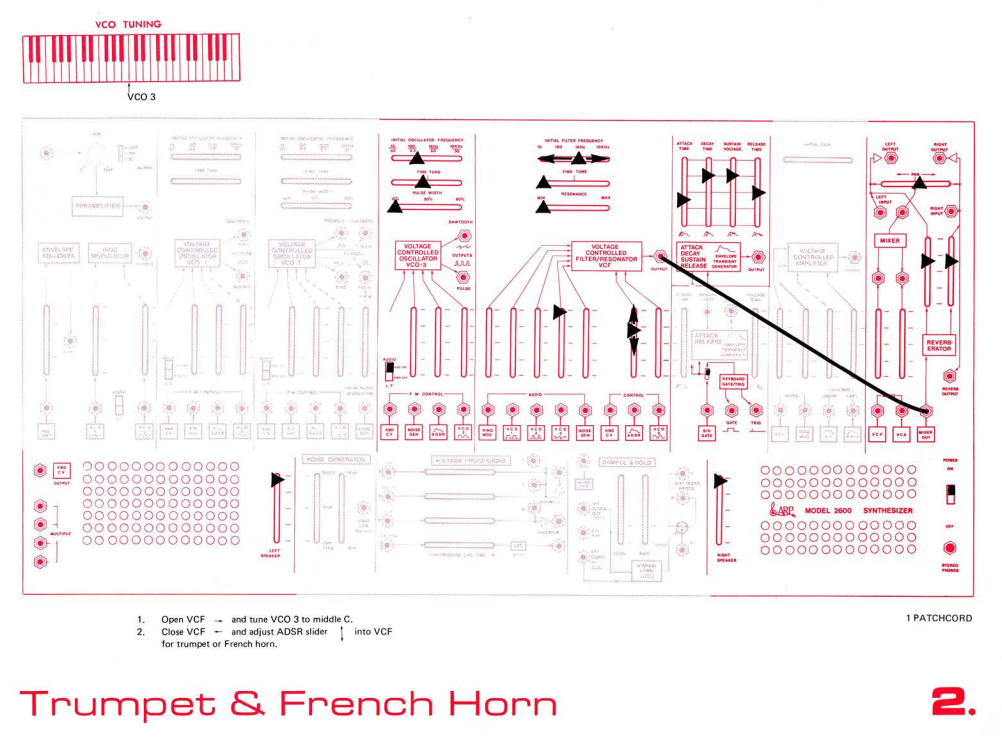 ARP 2600 Trumpet and French Horn patch